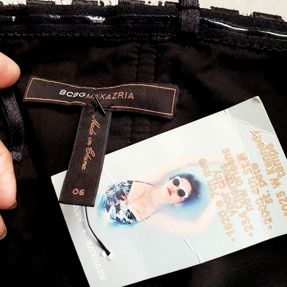 BCBGMAXAZRIA cocktail dress 6 black and white - Picture 6 of 8